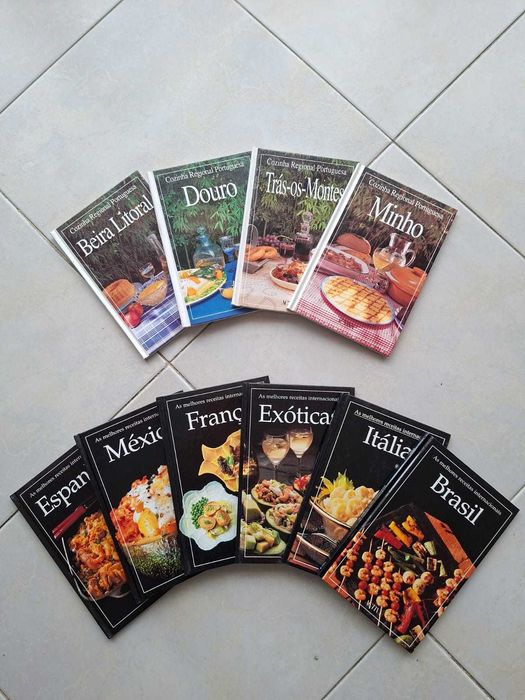 Conjunto de livros de cozinha