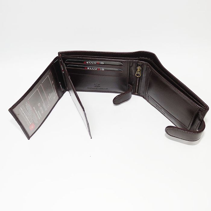 portfel męski  bellugio brązowy  skórzany