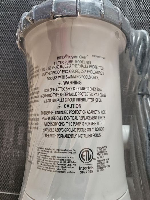 Pompa basenowa filtrującą filtr basenowy intex 603