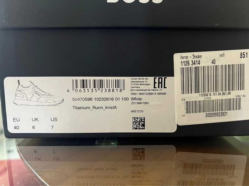 Sapatilhas Hugo Boss Titanium . 40