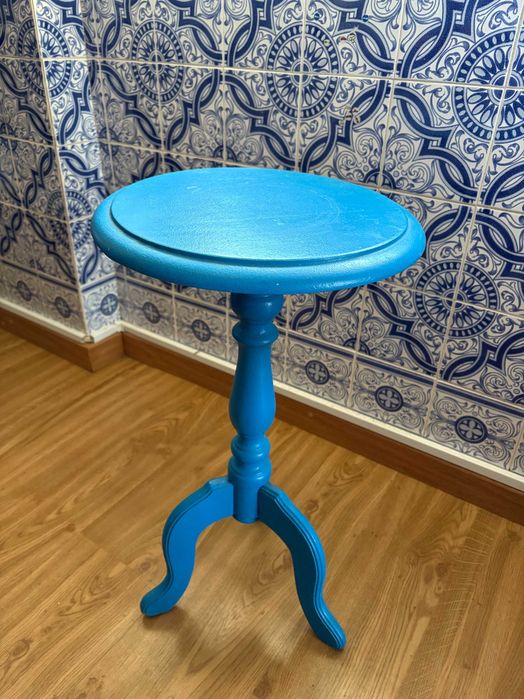 Mesa Pé de Galo Azul