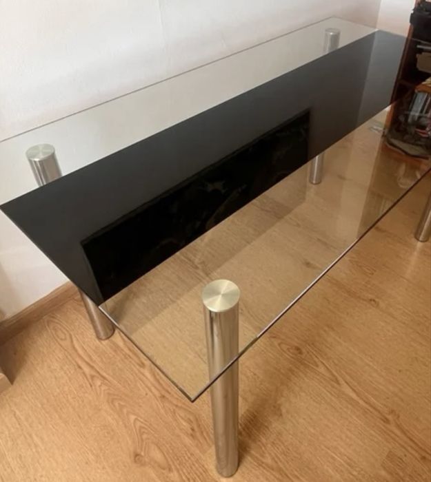 Mesa jantar em vidro