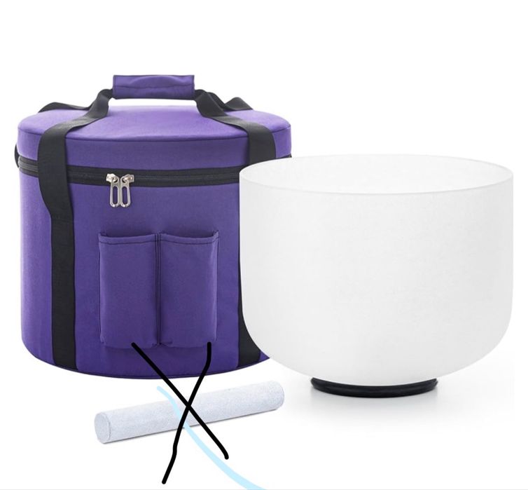 Hye-eun Kryształowa misa dźwiękowa 432 Hz, 10 cali E Note Chakra