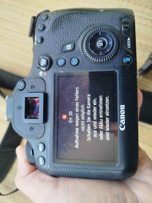 Canon 6d com Err 20