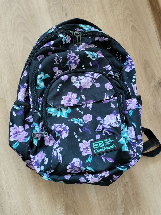 Plecak coolpack czarny w kwiaty