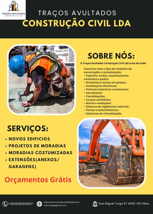 Construimos e Renovamos a sua Casa ou a sua Empresa