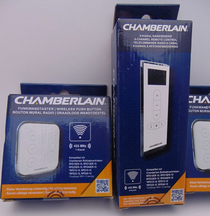 Pilot do rolet CHAMBERLAIN * Podana cena za zestaw 3szt * NOWE Okazja