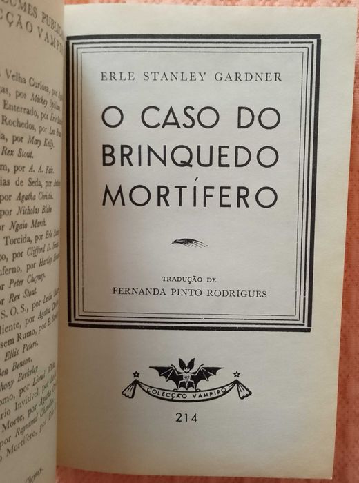 O caso do brinquedo mortífero, Erle Stanley Gardner