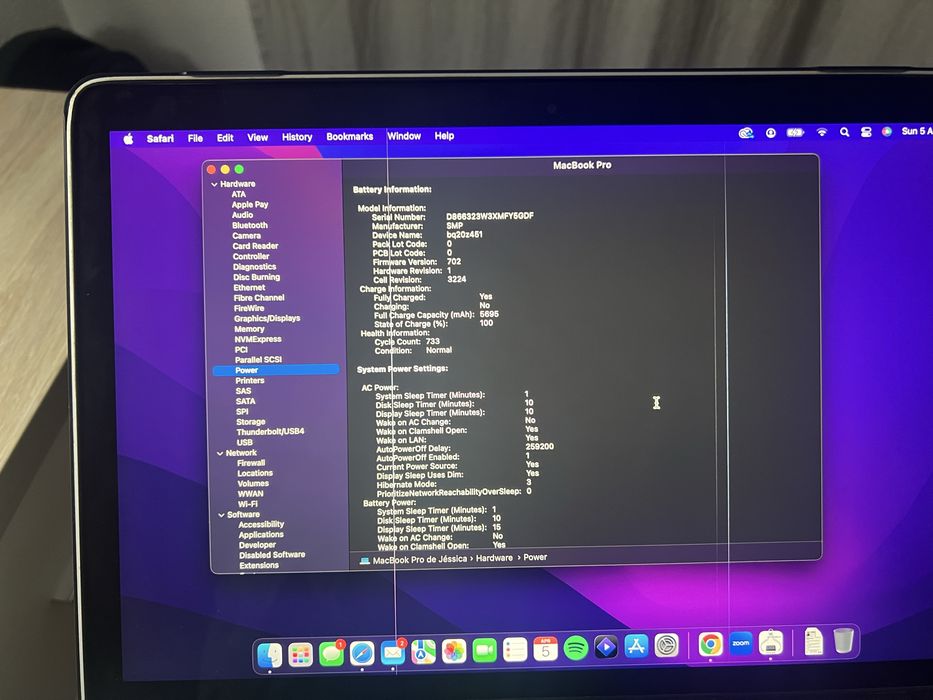 MacBook Pro 13” Retina (Início de 2015) - 100% funcional - 8GB RAM - 121 GB SSD - Intel i5 - 733 ciclos de bateria