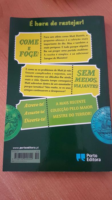 Livro da colecção Arrepios terrorlândia