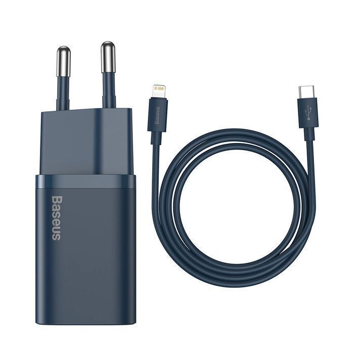 Baseus Super Si 1C szybka ładowarka USB C 20W PD + kabel Lightning 1m