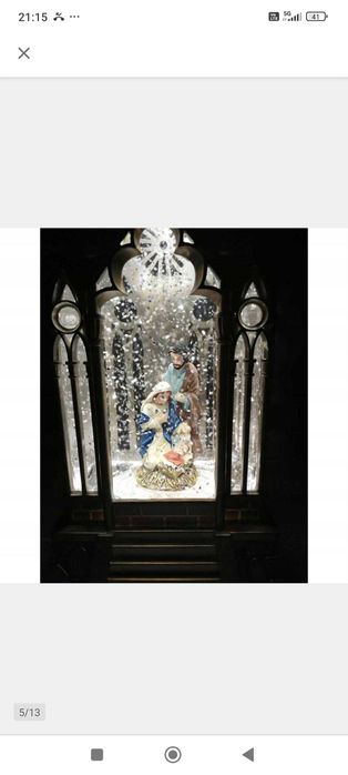 kościół rodzina święta szopka led pozytywka lampion prezebt święta