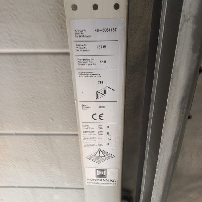 Brama garażowa Hörmann  automatyczna z napędem 230x290cm
