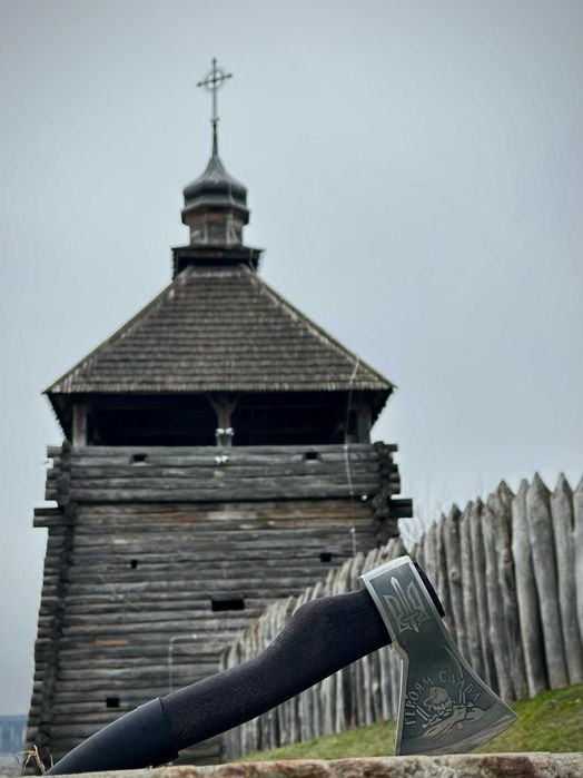 Сокира ручної роботи Слава ЗСУ TR25 Подарок топор ручной работы