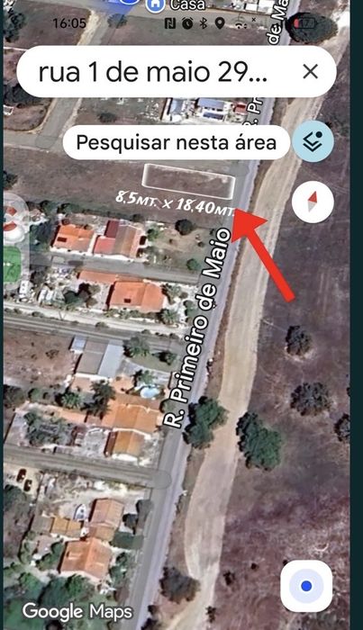 Terreno rustico na principal