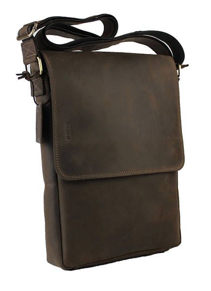 Сумка під A4 для документів шкіряна SULLIVAN smvp155-2(48) коричнева