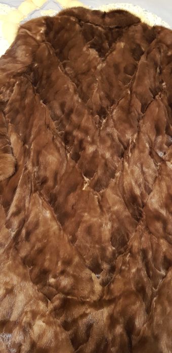 Futro z kawałków norek