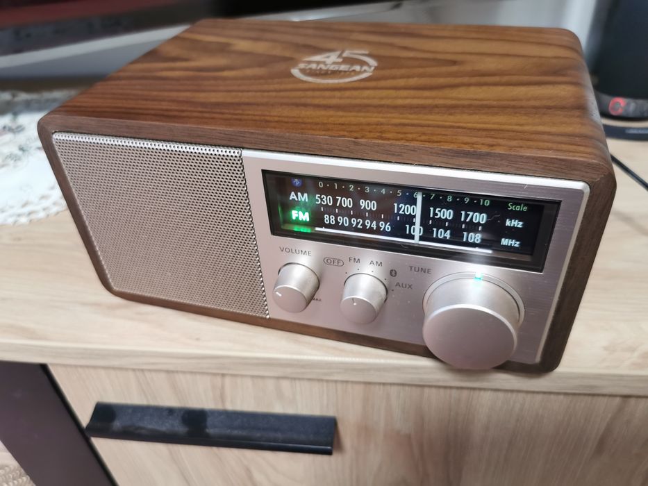 Radio AM/FM/bt sangean WR-16SE z okazji 45. rocznicy drewno nowy