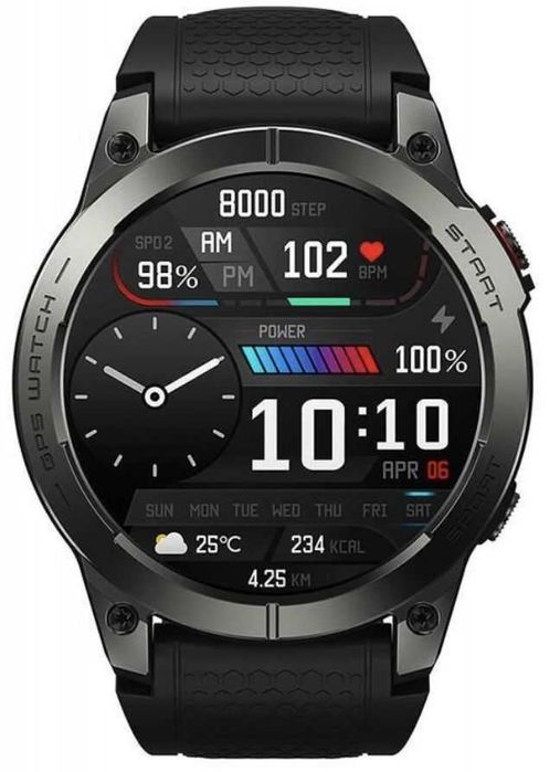 Smartwatch Zeeblaze Stratos 3 Pro GPS AMOLED TEL + pasek + szkło