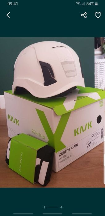 Nowy biały ochraniacz głowy Zenith X Air, biały nowy