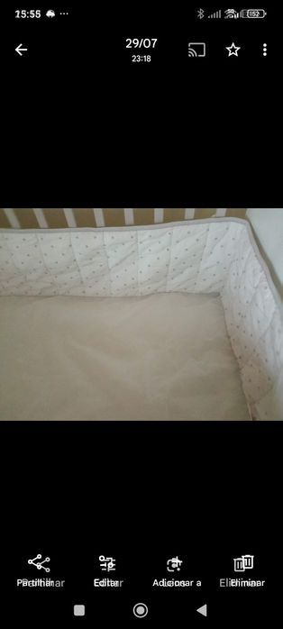Proteção cama de bebê