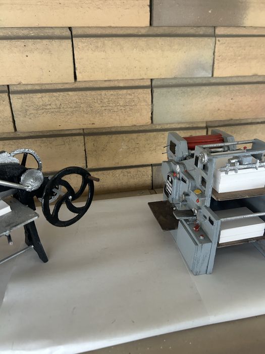 Maquete de maquinas de impressao