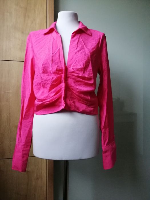 Koszula Barbie różowa krótka M/38/10 H&M długi rękaw