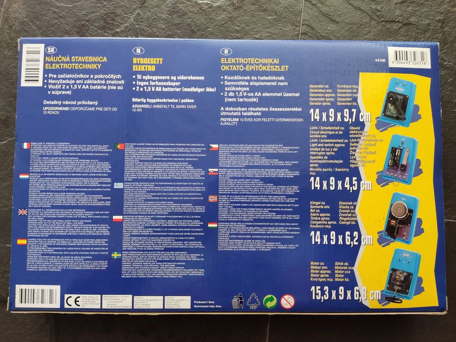 Kit de eletrónica para crianças