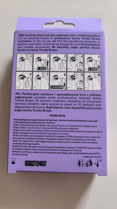 Zestaw do laminacji brwi