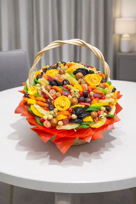 Букет з сухофруктів , подарунок для вчителя , букет для колеги