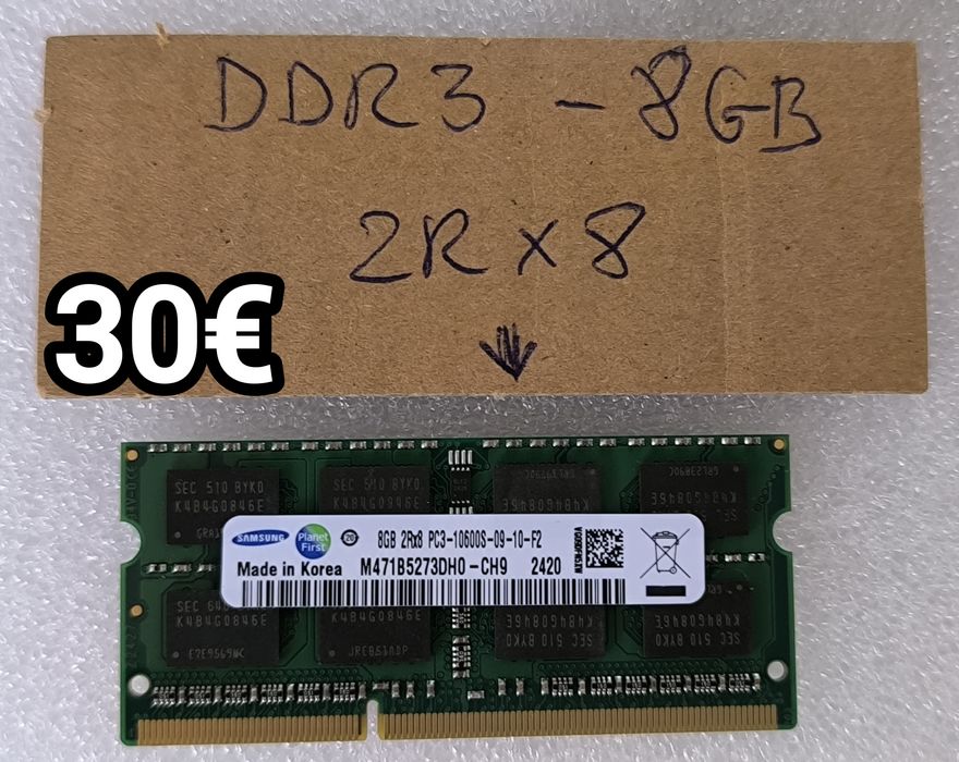 Memórias RAM DDR3 para Portátil