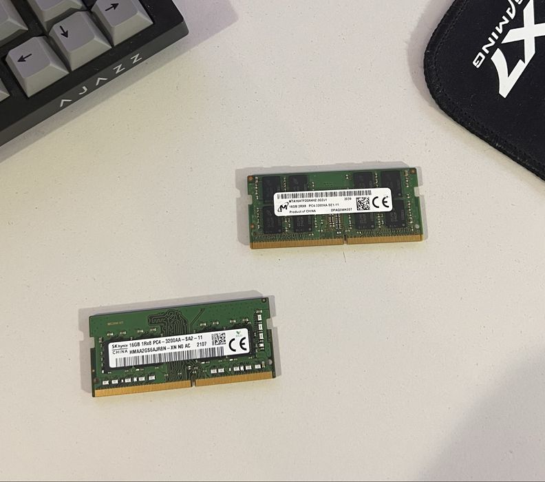 RAM оперативка DDR4 ноутбука 16x2gb SK Hynix 3200