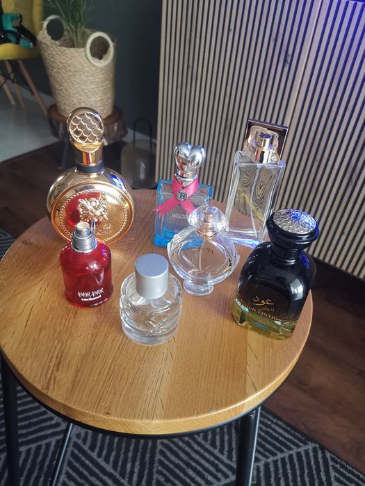 Flakony po perfumach arabskie olympea mex Avon moschino  cacharel amor
