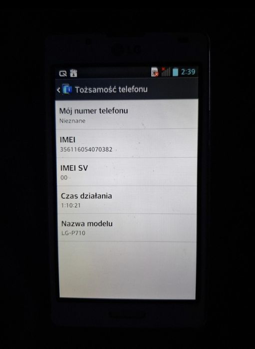 LG Optimus L7 (model LG-P710)