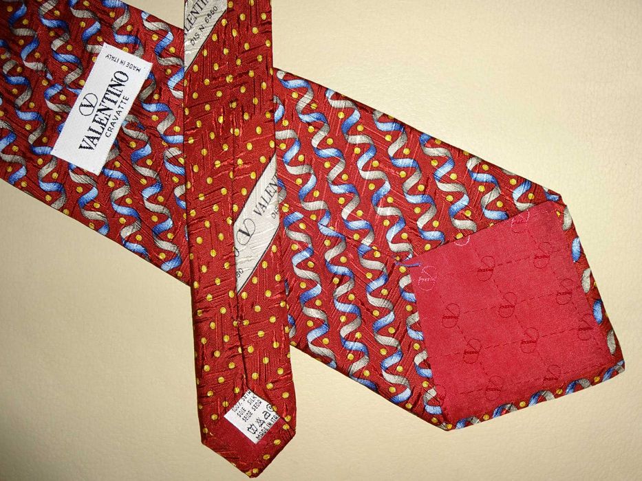 Valentino Cravatte Italy 100% SILK oryg. jedwabny krawat Unikat j.nowy