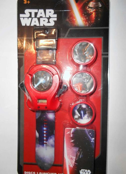 Wyprzedaż 2 sztuki Zegarek zabawka - wyrzutnia dysków