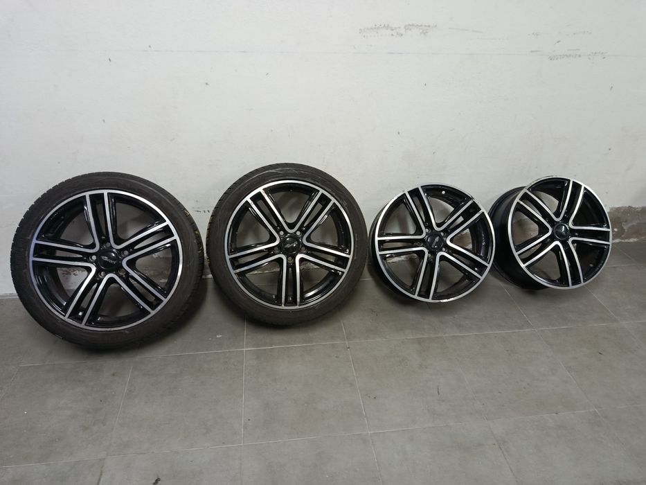 Jantes 18 Brock 5*112 com dois pneus 225/45/18