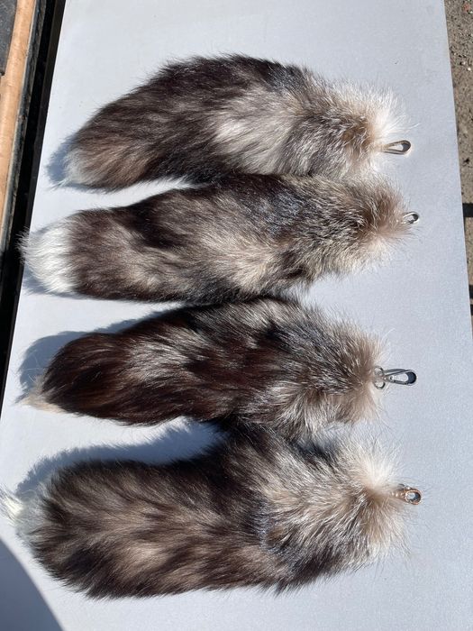 Хвост меховый чернобурки