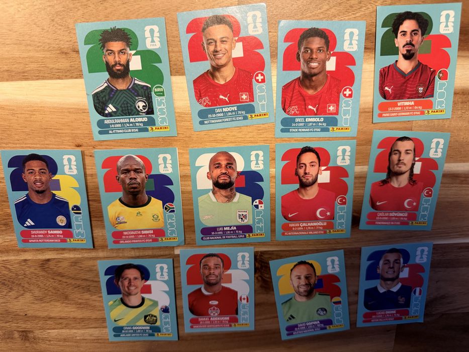 Naklejki FIFA World Cup 2026 (cena za komplet 13 sztuk)