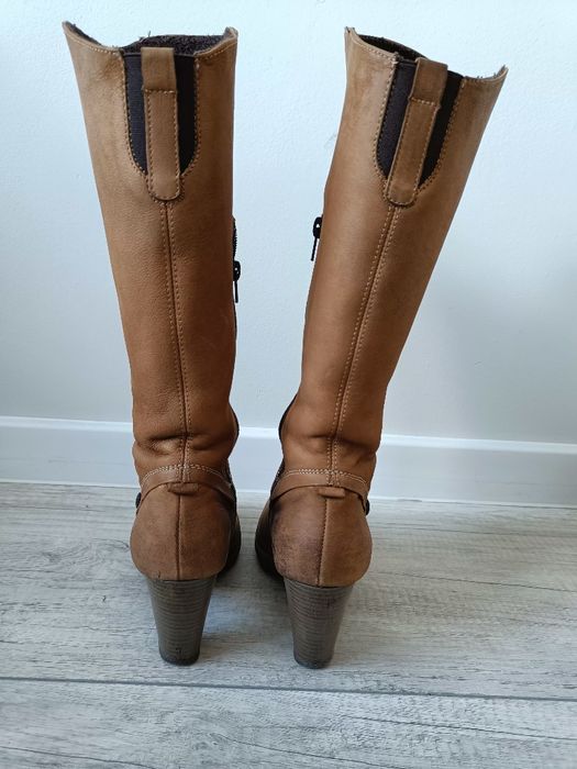 Jasnobrązowe kozaki Lasocki, rozmiar 38