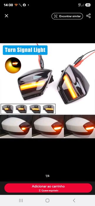 Piscas de espelho novos para Ford Kuga mk1 2012