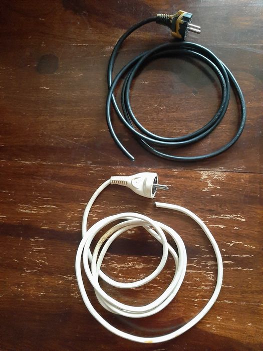 2 sprawne przewody elektryczne z odzysku