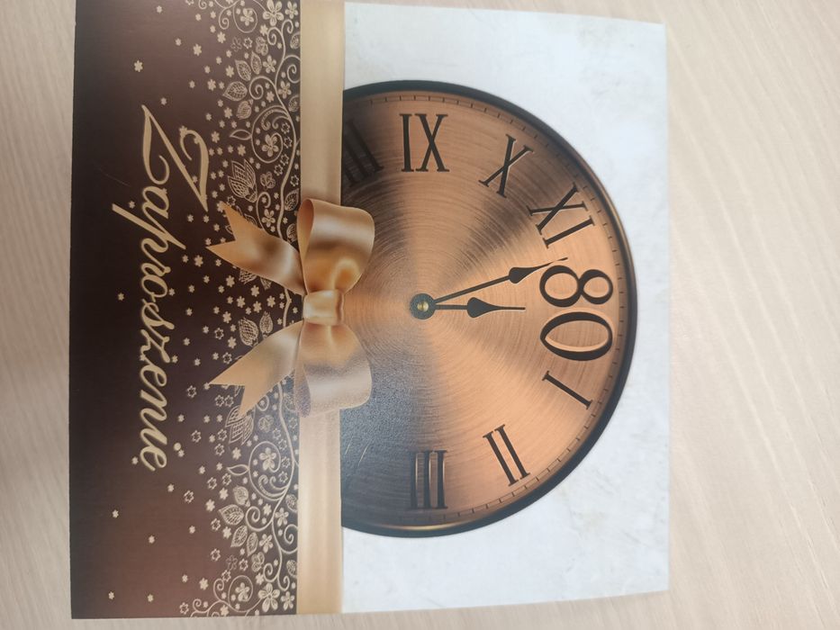 Zaproszenia 80 urodziny 15 sztuk