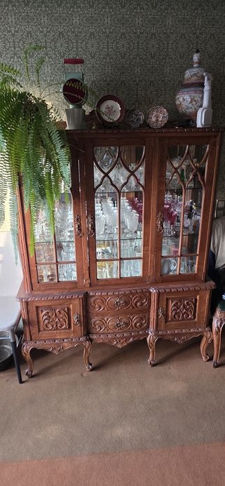 Conjunto de sala de estar em carvalho francês