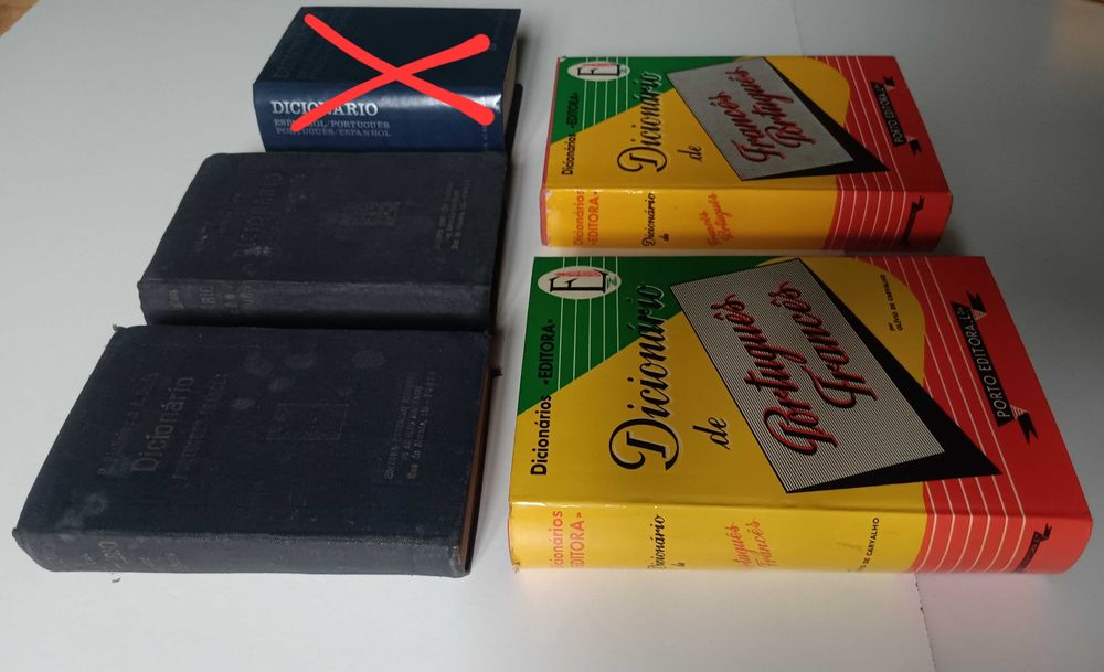 Dicionários de português, Espanhol e Francês