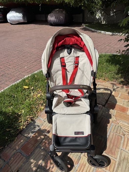 Cybex Priam Platinum Ferrari Edition – Rose Gold + Lux Seat Bege Raro
