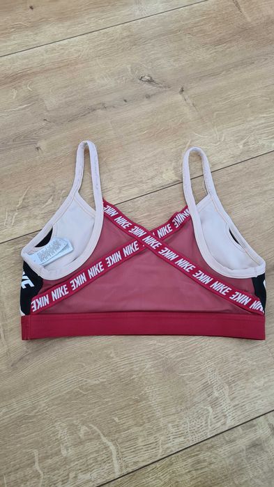 Top sportowy, Stanik sportowy NIKE. Rozmiar M 38. Różowy pudrowy