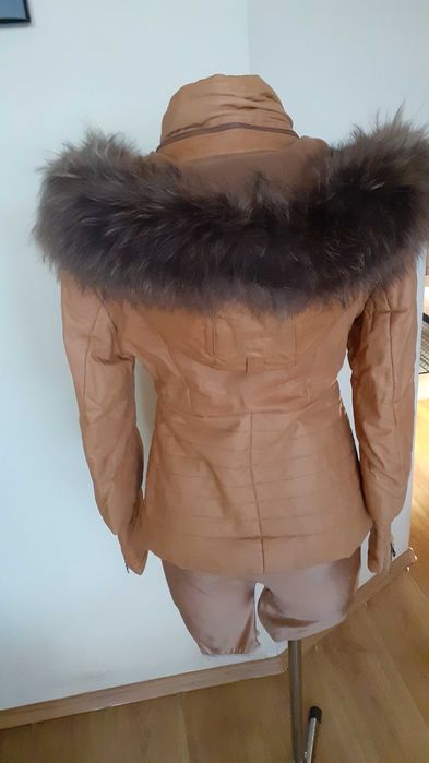 Kurtka skórzana z futrem