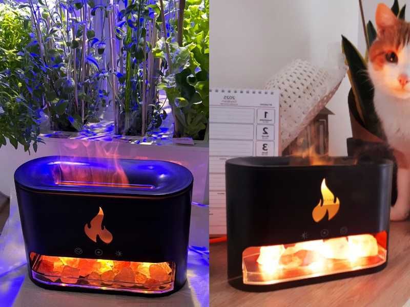 Nawilżacz Powietrza Kominek z Efektem Żywego Ognia LED NOWY