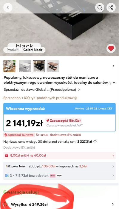 podest kosmetyczny elektryczny